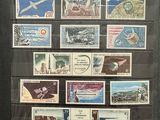 an image of a picture of a collection of stamps on display