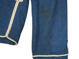 jeans with a zipper on the side and a zipper down the side