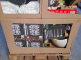 a cardboard box that has a bunch of items inside of it