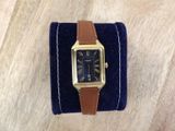 an image of a watch sitting on top of a blue velvet case
