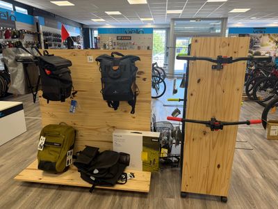 a bike shop with a lot of bikes on display