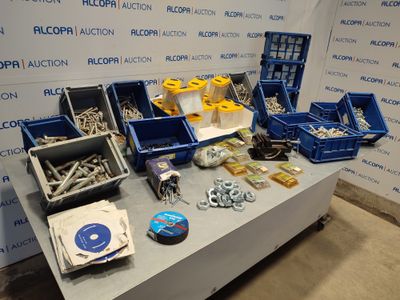 a table with a bunch of tools on top of it
