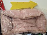 a bag of stuff that is sitting on a table