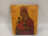 the icon of the virgin and child is on display in the museum