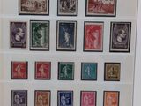a picture of a picture of a collection of stamps on display