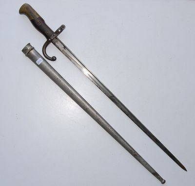 a pair of two swords, one of which has been used as a weapon