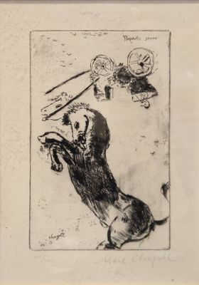 dessin représentant un dessin en noir et blanc d'un chien et d'un chat