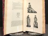 an open book with a picture of a woman and a man on it