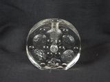 an image of a glass object on a black background