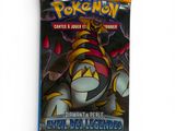 a close up of a bag of pokemon cards on a white surface