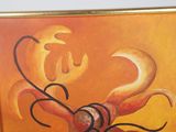 a picture of a painting on the wall of a room