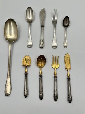 Ensemble disparate en argent comprenant : - Photo 1