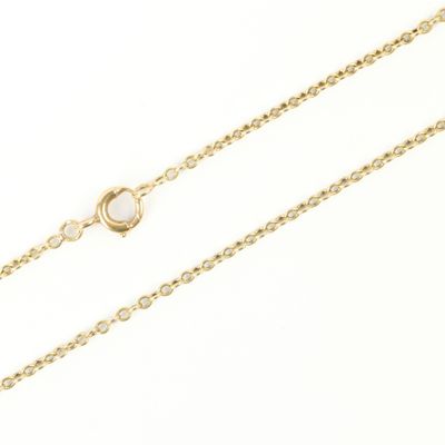 Chaîne en or maille ovale. 53 cm. - Photo 1