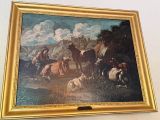 a picture of a painting on the wall of a room