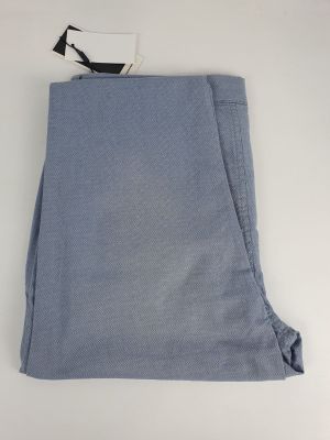 a pair of blue pants on a white background