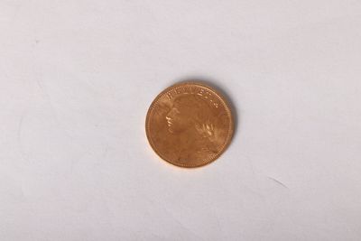 an image of a penny on a white surface