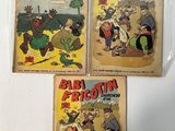 three vintage comic books from the early 20th century