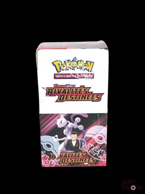 a box of pokemon trading cards with a character on it
