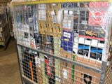 a cart that has many items in it
