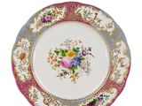 an image of a plate with a floral design on it