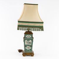 Grande lampe de table composée d'un vase chinois en porcelai… (photo 5)