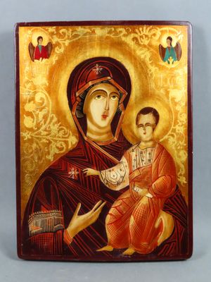 une icône représentant la Vierge Marie et l'Enfant Jésus