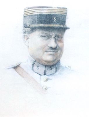 ECOLE XXème, "Portrait de militaire", dessin au pastel, 31 x…