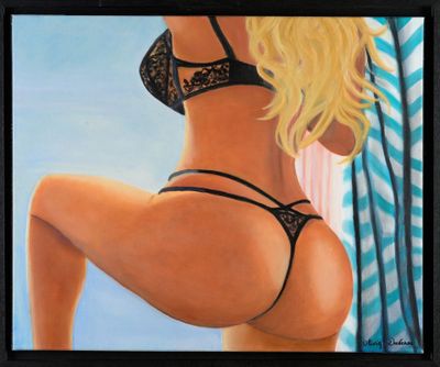 Olivia DUVERNE (1958-) "Contemplation" HST, SBD.