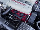 a close up of the engine of a car with its hood open