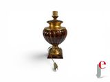 a lamp that is sitting on top of a table