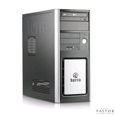 a desktop computer with a hard drive on top of it