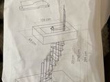 a drawing of a stair case on a piece of paper