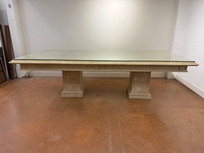 CALAMENDREI, atelier de FLORENCE. EXCEPTIONNELLE TABLE de fo…