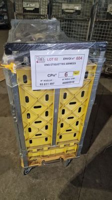 Vins avec Étiquettes Abîmées — Lot de Bouteilles