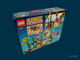 a box of legos with a picture of a train on it