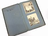 a book with a picture of a man riding a horse