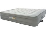 une image représentant un matelas gonflable équipé d'une pompe intégrée