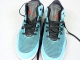 nike air jordan flyknit low blue lagoon / black - white