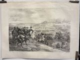 a picture of a picture of a military scene on the wall