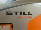 a close up of a motorcycle with a sticker on it