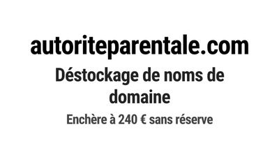Nom de domaine autoriteparentale.