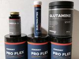 a close up of a group of different products on a table