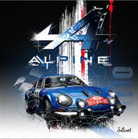 A partir de 10h00 : TABLEAU ALPINE A110 BERLINETTE original numéroté p