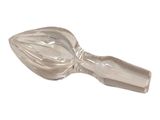 an image of a glass spoon with a handle on a white background