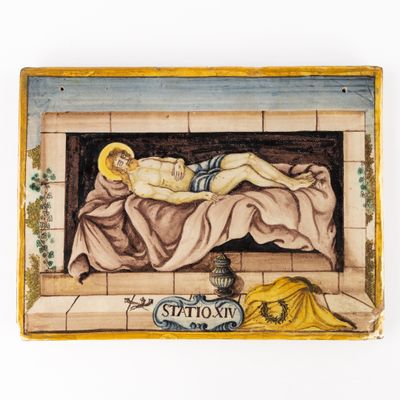 a picture of a painting of a man laying on a bed