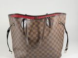 louis vuitton damier canvas and leather tote bag