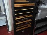 an image of a kitchen with a wine cooler in it