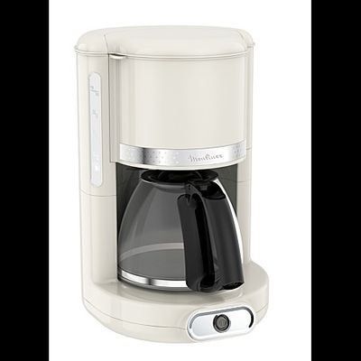 DH316// Moulinex Cafetière filtre Soleil, Design ivoire vint…