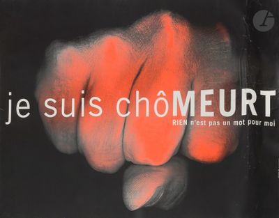 the cover of the book je suis chomeurtt, with a hand pointing at it