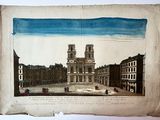 a picture of a picture of a building on a piece of paper
